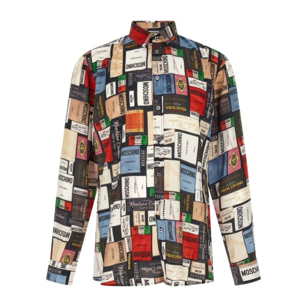 Moschino Multicolor Silk Men's Blouse
